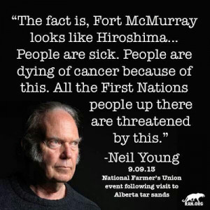 ... Neil Young as a villain rather than a seeker of a better way forward
