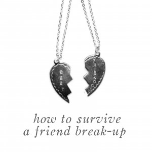 HOW TO SURVIVE A FRIEND BREAK-UP....