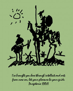 Don Quixote Quotes Windmills Art by Picasso Showing Don Quixote And ...