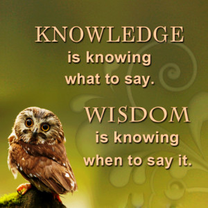 Inspirational Quote on Knowledge & Wisdom