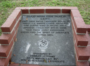 monument to the Navajo Code Talkers in Ocala, Florida Memorial Park ...