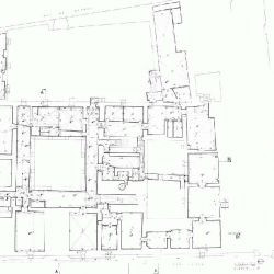 Palazzo Medici Riccardi: pianta del piano sotterraneo con misure ...