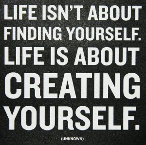 Creating yourself