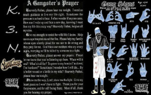 Gang Signs And Gangster's Prayer By BkKeNn3tH BLACK Image