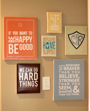 Make your own quote wall art