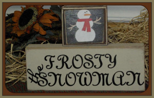 frosty the snowman $ 25 this 2 piece wood set would look great on a ...