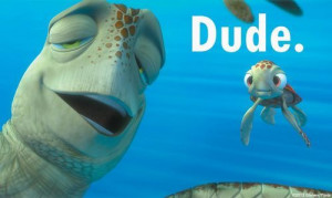 finding nemo quotes crush crush talking to marlin in crush nemo quotes ...