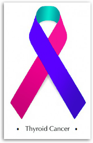 Thyroid Cancer Awareness Ribbon