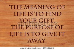 ... to give it away - quote by unknown author on wooden red oak background