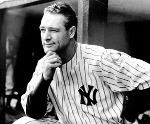 Lou Gehrig in 1939 (NY Daily News)