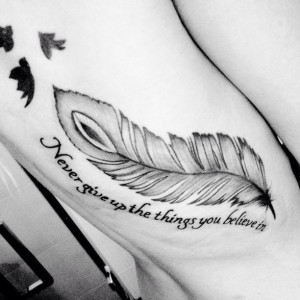 feather tattoo Small Tattoo Ideas #3