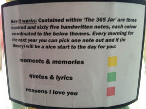 Best boyfriend ever fills a jar with 365 love notes for his girlfriend ...