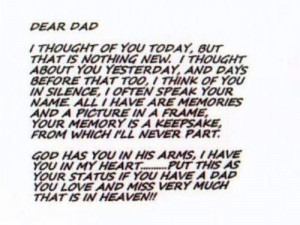 Quotes For Missing Your Father ~ I Miss You, Daddy on Pinterest | 277 ...