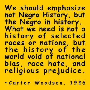 Carter Woodson quote