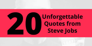 20 quotes of inspiration about life, death and design from Steve Jobs.