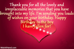 688 birthday wishes for boyfriend Lovely Birthday Quotes For Lover