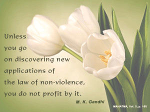 is about nonviolence. First and foremost, it’s about nonviolence ...