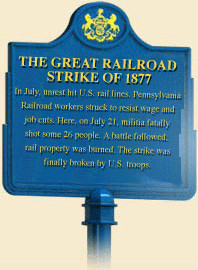 =[In July, unrest hit U.S. rail lines. Pennsylvania Railroad workers ...