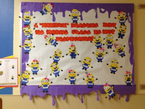 Despicable Me Back to School Bulletin Board! ☺ A