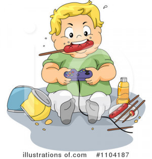Child Obesity Clipart Illustration by BNP Design Studio - Stock Sample ...