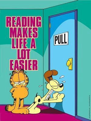 Cartoon: Importance of Reading Doors (Pull vs Push)