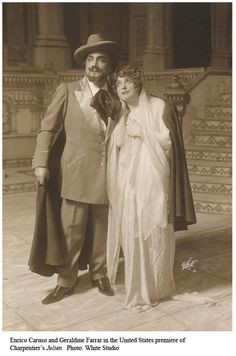 Enrico Caruso and Geraldine Farrar in the opera 
