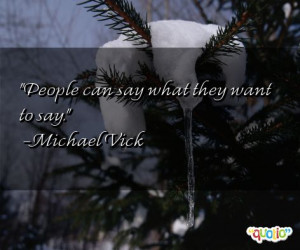 ... they want to say michael vick 108 people 89 % like this quote do you