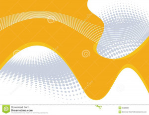 Abstract orange wavy lines with bold bright design. .