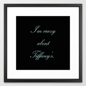 ... Breakfast at Tiffany's - Quotes - Typography - Home Decor - Wall Decor