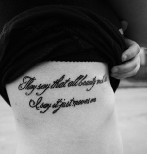 Avenged Sevenfold Quote Tattoos My friend paige's tattoo.