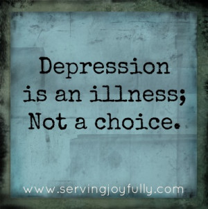 ... depression w/ bouts of major depression. It is a medical illness, and