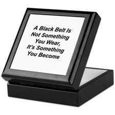 Black Belt Keepsake Box for