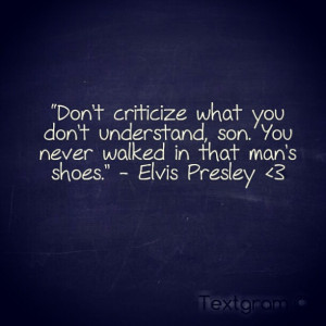 Don’t criticize..