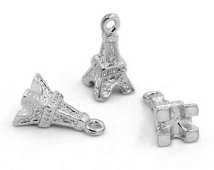 ... French Eiffel Tower Charm Pendant Alex and Ani inspired charm bracelet