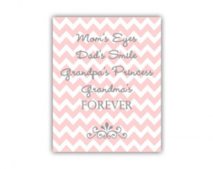 Grandma Art Print for New Grandma Gift or Baby Girl Nursery Wall Quote ...