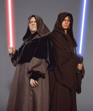 The Sith Lords Darth Sidious and Darth Vader