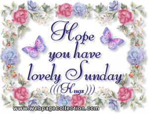 Happy Sunday Comments and Graphics Codes for Myspace, Friendster, Hi5 ...