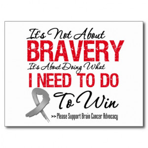 Brain Cancer Battle Post Card