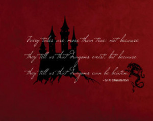 Fairy tales defeating dragons quote removable vinyl wall decal FREE ...