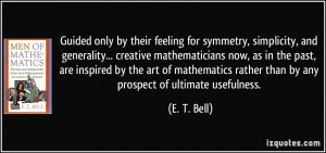 More E. T. Bell Quotes