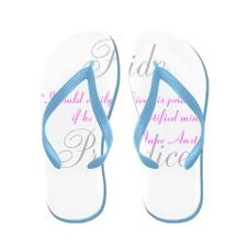 Jane Austen Pride Quotes Wome Flip Flops for