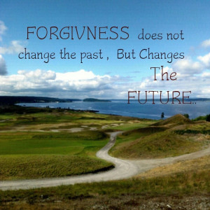 Forgiveness doesn't change the past, it changes the future ~DG designs