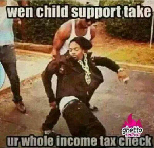 When child support take your income tax check
