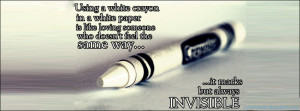 Invisible Quote Facebook Timeline Cover