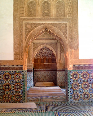 We passed through the main chamber where some of the tiled tombs were ...