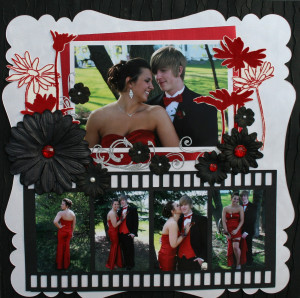 Senior Prom Scrapbook Layouts