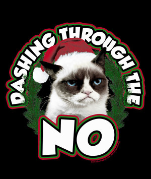 Grumpy Cat Christmas Babydoll Tee