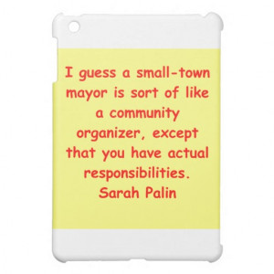 great Sarah Palin quote iPad Mini Covers