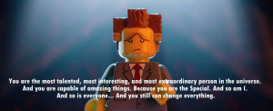 LEGO Inspirational Movie Quotes