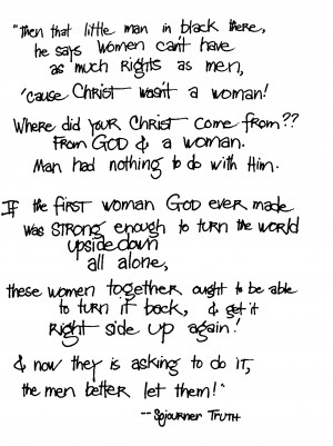 ... reenactment by kerry washington of sojourner truth s extemporaneous